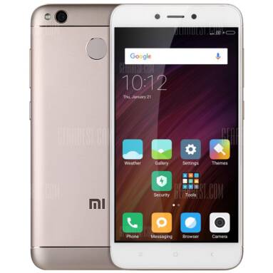 $164 with coupon for Xiaomi Redmi 4X 4G Smartphone  – INTERNATIONAL VERSION 4GB RAM 64GB ROM CHAMPAGNE from GearBest