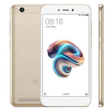$84 with coupon for Xiaomi Redmi 5A 4G Smartphone Global Version  –  GOLDEN from Gearbest