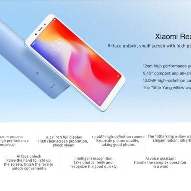 $85 with coupon for Xiaomi Redmi 6A 2GB RAM 16GB ROM Smartphone from BANGGOOD