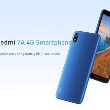 $88 with coupon for Xiaomi Redmi 7A 5.45 inch 4G Smartphone 2GB RAM 32GB ROM Global Version – Black from GEARBEST