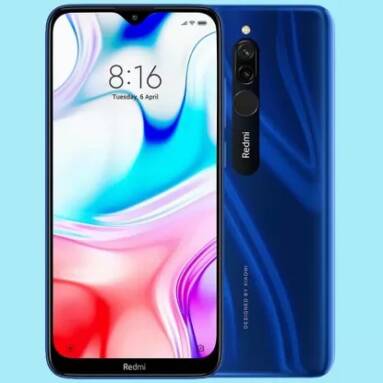 €107 with coupon for Xiaomi Redmi 8 Smartphone 3+32GB Sapphire Blue EU – Blue 3+32GB from GEARBEST