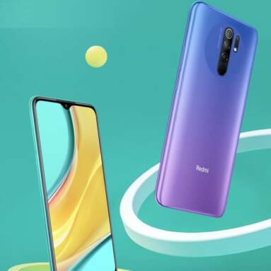 €110 with coupon for Xiaomi Redmi 9 Global Version NFC 6.53 inch Quad Rear Camera 4GB RAM 64GB ROM 5020mAh Helio G80 Octa core 4G Smartphone from BANGGOOD