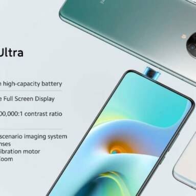 €382 with coupon for Xiaomi Redmi K30 Ultra CN Version 6.67 inch 8GB 128GB 120Hz Refresh Rate NFC 4500mAh 64MP Quad Rear Camera MTK Dimensity 1000+ 5G Smartphone from BANGGOOD