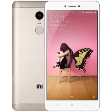 $129 with coupon for Xiaomi Redmi Note 4 4G Phablet Global Version  –  HK WAREHOUSE 3GB RAM 32GB ROM  GOLDEN from Gearbest