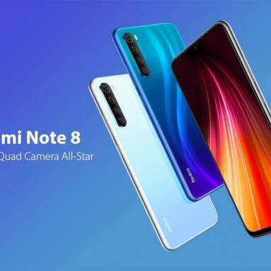 €130 with coupon for Xiaomi Redmi Note 8 Smartphone Global Version 4+64GB Moonlight White EU – White 4+64GB from GEARBEST