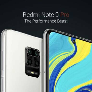 €155 with coupon for Xiaomi Redmi Note 9 Pro Global Version 6.67 inch 64MP Quad Camera 6GB 64GB 5020mAh NFC Snapdragon 720G Octa core 4G Smartphone from BANGGOOD