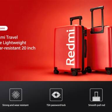 €79 with coupon for Xiaomi Redmi Travel Case Lightweight Wear-resistant 20 inch from BANGGOOD
