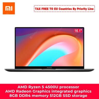 $689 with coupon for Xiaomi RedmiBook 16 Laptop Ryzen Edition With AMD Ryzen 4700U/4500U 16.1 Inch Display 100% sRGB Type C Charge 8GB DDR4 512GB SSD Notebook – Gray AMD-Ryzen 5 8GB DDR4 512GB SSD from GEARBEST