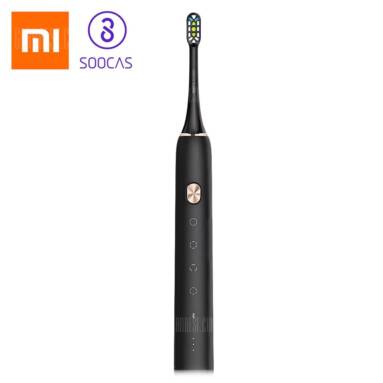$38 with coupon for Xiaomi SOOCAS / SOOCARE X3 Sonic Electric Toothbrush  –  BLACK GOLD from GearBest