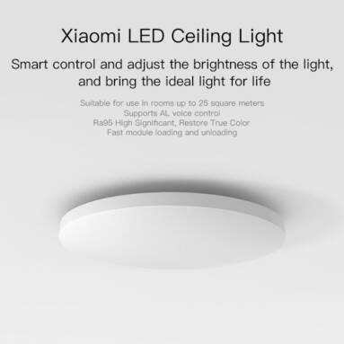 $89 with coupon for Xiaomi Mijia Yeelight Smart LED Ceiling Light 220V from GearBest