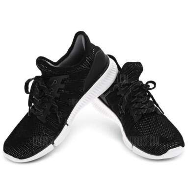 $38 with coupon for Xiaomi Smart Sneakers with Intelligent Chip  – BLACK from GearBest