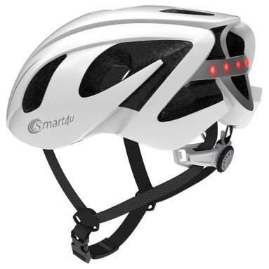 € 51 med kupon til Xiaomi Smart4u SH55M Hjelm 6 LED Advarselslys SOS Alert Walkie Talkie Smart Hjelm til udendørs cykling - Hvid fra BANGGOOD