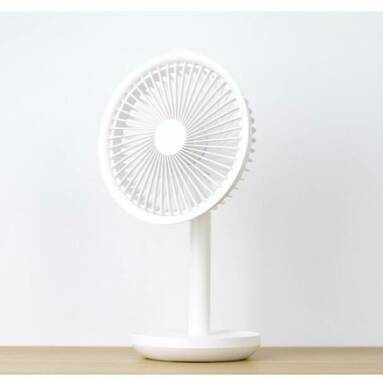 €27 with coupon for Xiaomi Solove F5 Desktop Fan 4000mAh Battery Capacity USB Charging Low Noise from Xiaomi Youpin – White from BANGGOOD