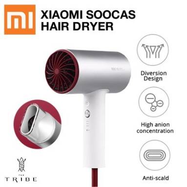 €36 with coupon for Xiaomi Soocare Soocas H3 Anion HairDryer 1800W from BANGGOOD