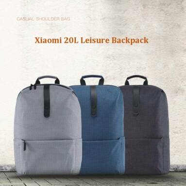 $22 with coupon for Xiaomi Stylish Plaid Water-resistant School Laptop Backpack – BLACK from GearBest