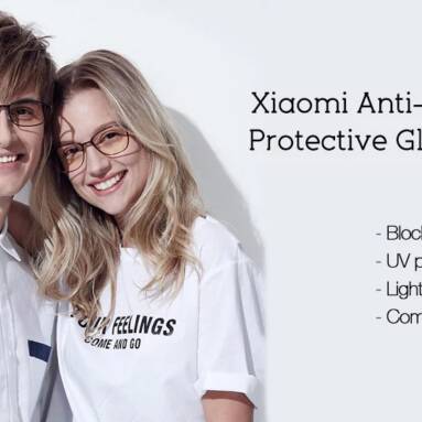 $17 with coupon for Xiaomi Ultralight Anti-blue-rays Protective Glasses for Couple – RED from GearBest