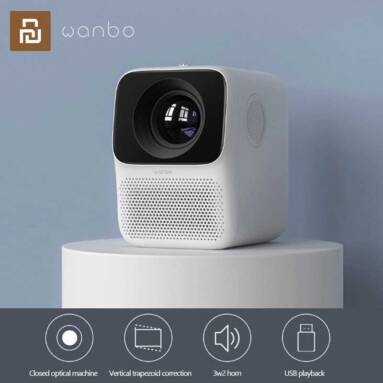 €121 with coupon for Xiaomi Wanbo LCD Projector T2 Max 4K Ultra Definition Vertical Keystone Correction Portable Home Theater Convenient Projector from BANGGOOD