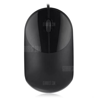 $4 with coupon for Xiaomi Wired Optical Professional Mouse Youth Version for Home Office  –  BLACK from GearBest