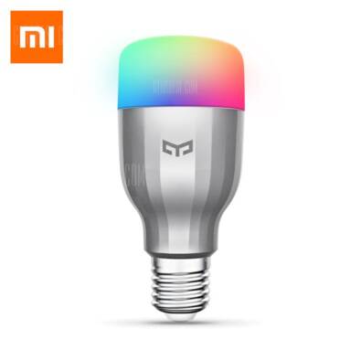 $13 with coupon for Original Xiaomi Yeelight LED Smart Bulb (Color Version) E27 9W 600 Lumens from TomTop