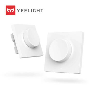 €7 with coupon for Xiaomi Yeelight Smart bluetooth Wireless Wall Pasted Light Switch Work With Mihome APP from BANGGOOD