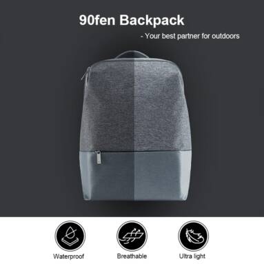 €35 with coupon for Xiaomi Youpin 90fen Multifunctional Waterproof Lightweight Backpack from GearBest
