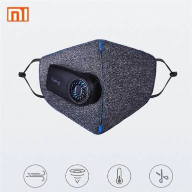 €34 with coupon for Xiaomi mijia Purely Anti-Pollution Air Face Mask with PM2.5 550mAh Batteries Rechargeable Filter from GEARBEST