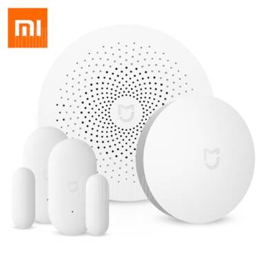 $56 with coupon for Xiaomi mijia Smart Home Aqara Security Kit  –  WHITE from GearBest
