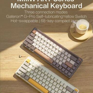 €70 with coupon for Xiaomi x MIIIW ART Series K19 Three Modes Wireless Mechanical keyboard from GEEKBUYING