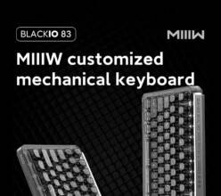 €121 with coupon for Xiaomi x MIIIW BlackIO 83 Kailh Jellyfish Switch Triple Modes Mechanical Keyboard from GEEKBUYING