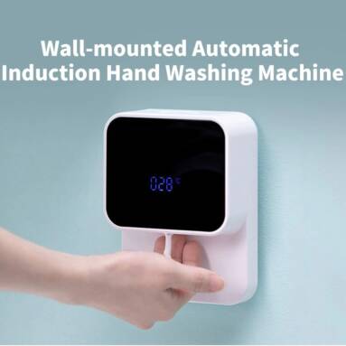 €14 with coupon for Xiaowei X5s 280ml Wall-mounted USB Automatic Soap Dispenser Induction Hand Washer LED Temperature Display Soap Dispenser from EU CZ warehouse BANGGOOD