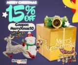15% OFF Merry Christmas Jewelry Party from BANGGOOD TECHNOLOGY CO., LIMITED