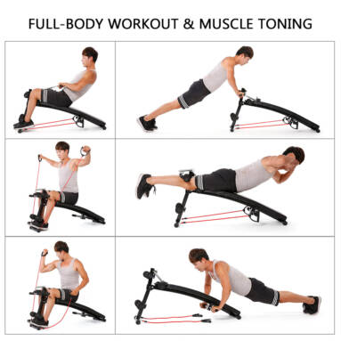 $10 OFF TOMSHOO Arc-Shaped Decline AB Bench,free shipping from US Warehouse $39.99(Code:TMYW10) from TOMTOP Technology Co., Ltd