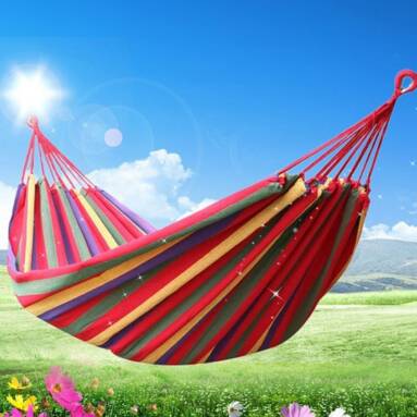 66% OFF Outdoor Portable Garden Canvas Hammock,limited offer $9.99 from TOMTOP Technology Co., Ltd