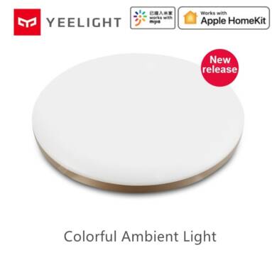 €91 with coupon for YEELIGHT 50W Smart LED Ceiling Lights Colorful Ambient Light Homekit Mijia APP Control AC 220V For Living Room from GEARBEST