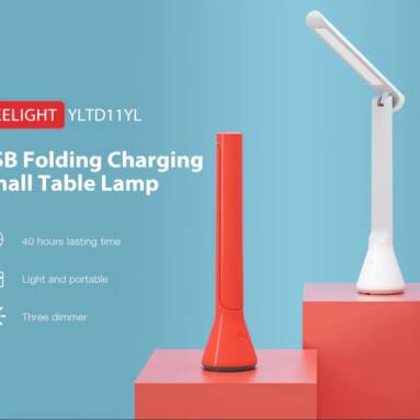 €29 with coupon for YEELIGHT YLTD11YL USB Folding Charging Small Table Lamp ( Xiaomi Ecosystem Product ) – Red from GEARBEST