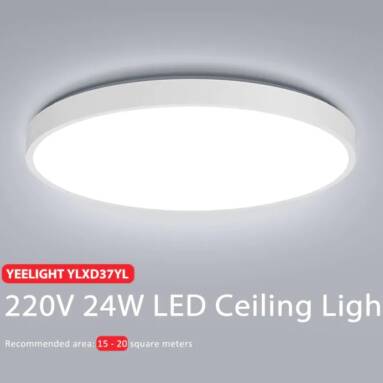 $69 with coupon for YEELIGHT YLXD37YL 220V 24W 350 x 60mm LED Ceiling Light ( Xiaomi Ecosystem Product ) – White pure white version