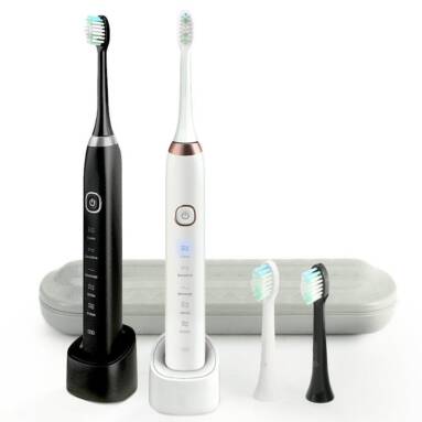€18 with coupon for YS11 5 Brush Modes Essence Sonic Electric Wireless USB Rechargeable Toothbrush IPX7 Waterproof With 2 Toothbrush Head – Black from BANGGOOD