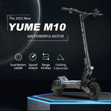 €1544 with coupon for YUME M10 Electric Scooter from EU CZ warehouse BANGGOOD