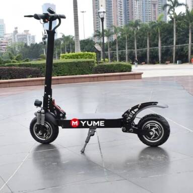 €805 with coupon for YUME YM-D5 52V 2400W Dual Motor 23.4Ah Folding Electric Scooter 65-70km/h Top Speed 80km Range Mileage 10inch Off-road Pneumatic Tire Max Load 200kg Scooter from EU ES warehouse BANGGOOD