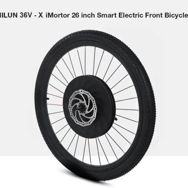 $269 with coupon for YUNZHILUN 36V – X iMortor 26 inch Smart Electric Front Bicycle Wheel from Gearbest