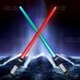 YWXLight Double Sided RGB LED Lightsaber Chopsticks 2PCS  -  SILVER