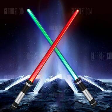 $8 with coupon for YWXLight Double Sided RGB LED Lightsaber Chopsticks 2PCS  –  SILVER from GearBest