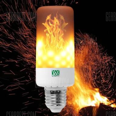 $3 with coupon for YWXLight E27 LED Flame Effect Light Bulb AC 85 – 265V  – EU warehouse  WHITE from GearBest
