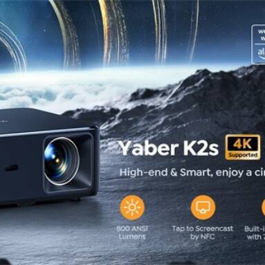 €326 with coupon for Yaber K2S 1080P Projector from EU warehouse BANGGOOD