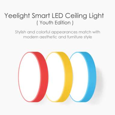 $68 with coupon for Yeelight Smart LED Ceiling Light 320 28W AC 220V – WHITE With Remote Control from GearBest