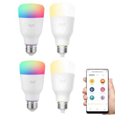 €10 with coupon for Yeelight YLDP06YL E26 E27 10W RGBW Smart LED Bulb 2700K – 6500K APP Control Work with Amazon Alexa / Google Assistant from BANGGOOD
