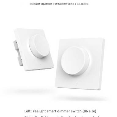 $13 with coupon for Yeelight YLKG08YL Bluetooth Smart Dimmer Switch from GEARVITA