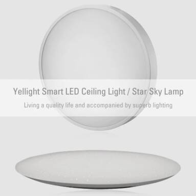 $138 with coupon for Yeelight YLXD01YL LED Smart Ceiling Light 320mm YLXD05YL Star Sky Lamp 480mm 2PCS – WHITE 320 from GearBest