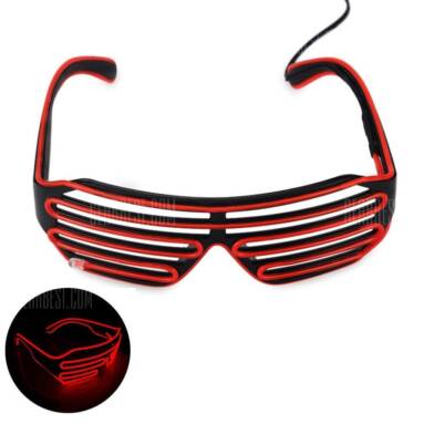 $3 with coupon for YouOKLight DC 3V Flash El LED Luminous Glasses 1PC  –  RED  from GearBest