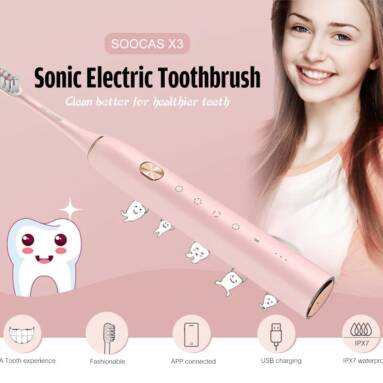 $34 with coupon for Youpin SOOCAS X3 Sonic Electric Smart Toothbrush Global Version from GEARVITA